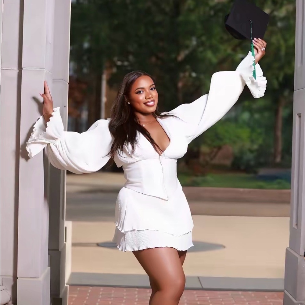 Elegant White Asymmetrical Dress